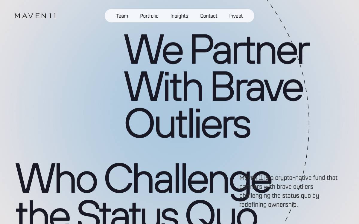 Maven 11 website preview