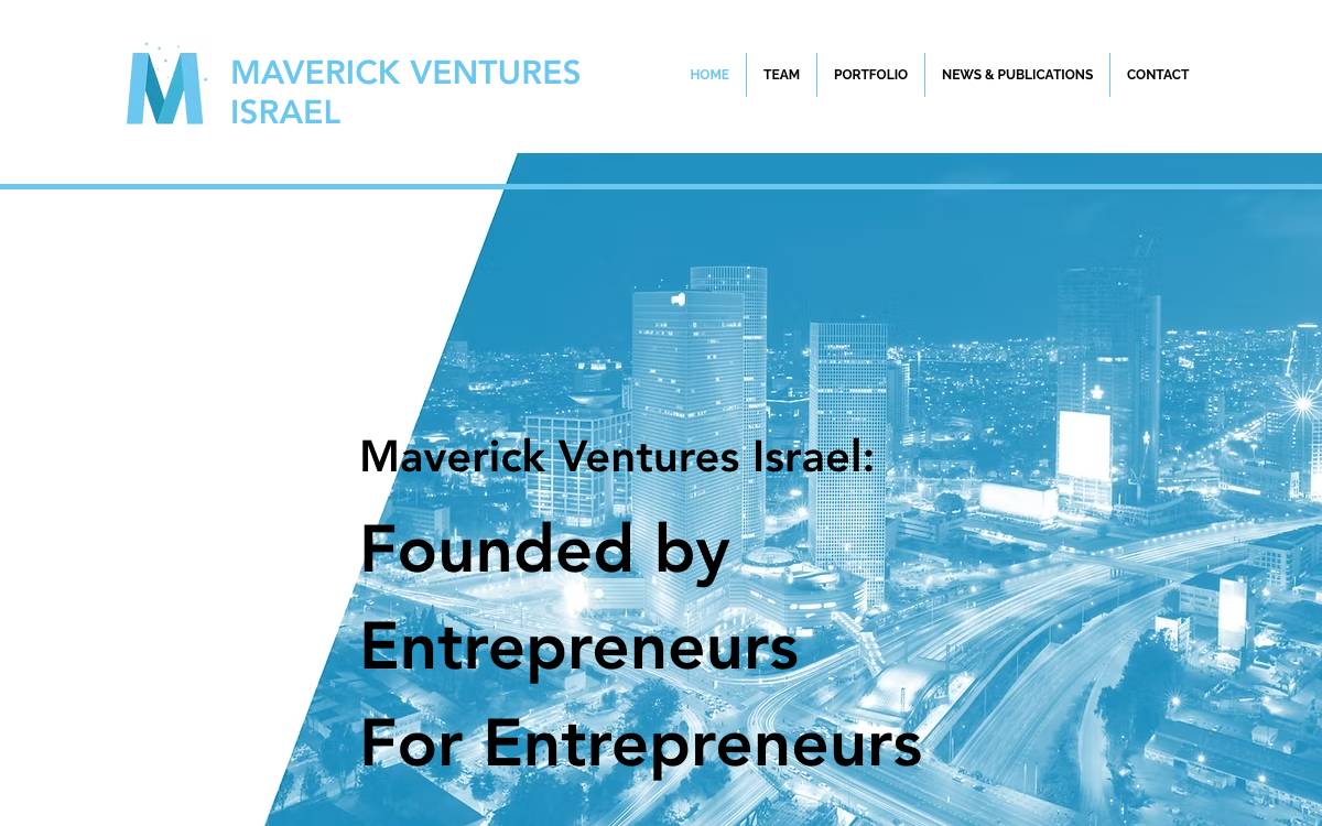 Maverick Ventures Israel website preview