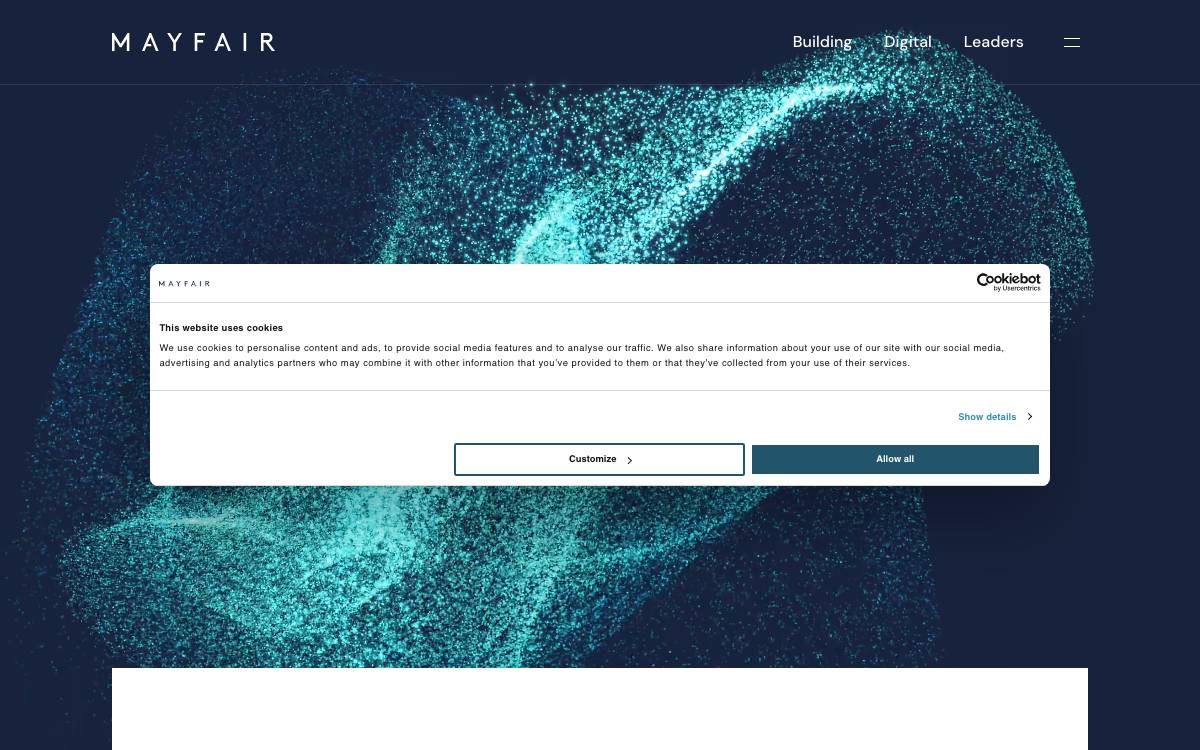 Mayfair Equity Partners website preview