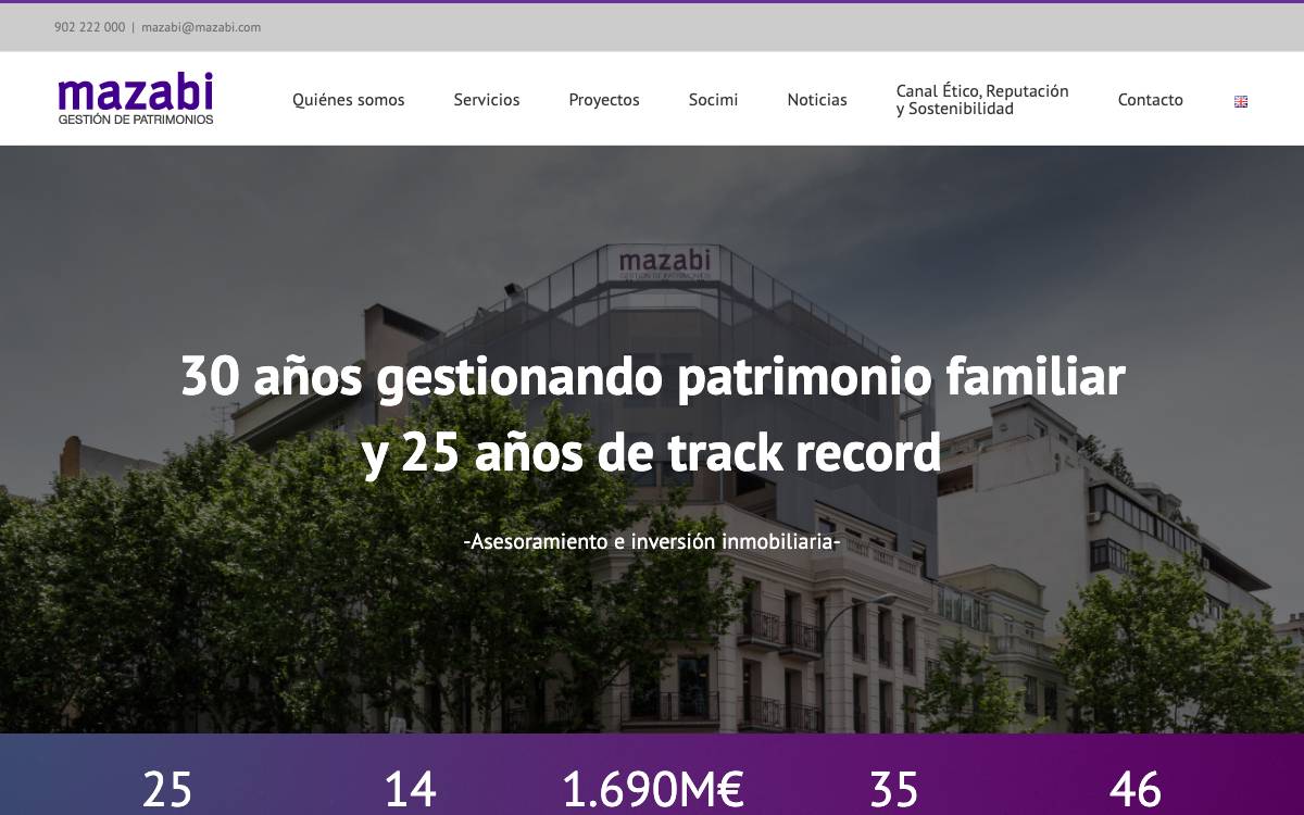 Mazabi website preview