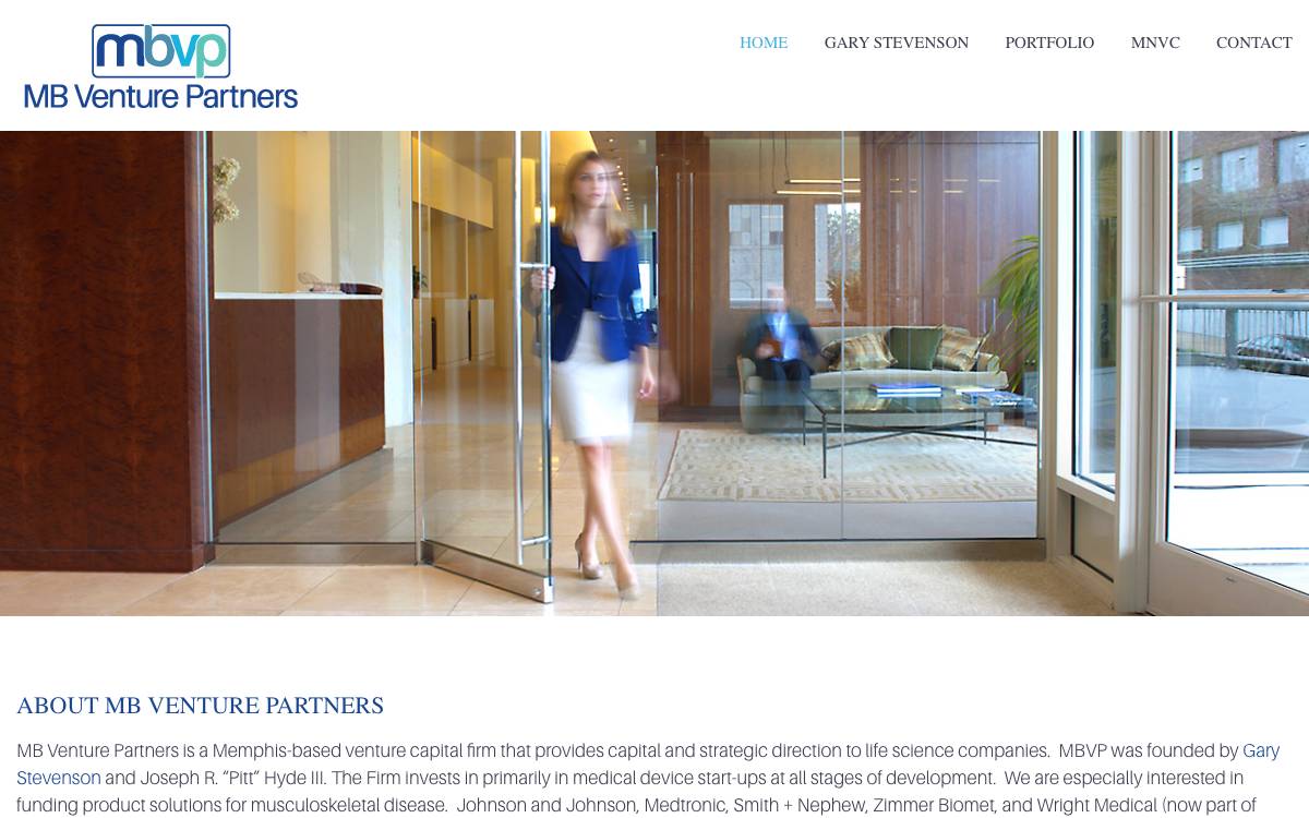 MB Venture Partners website preview
