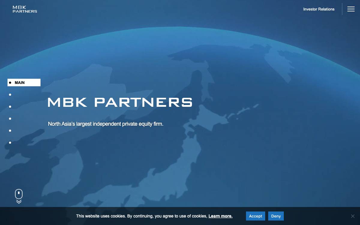 MBK Partners website preview