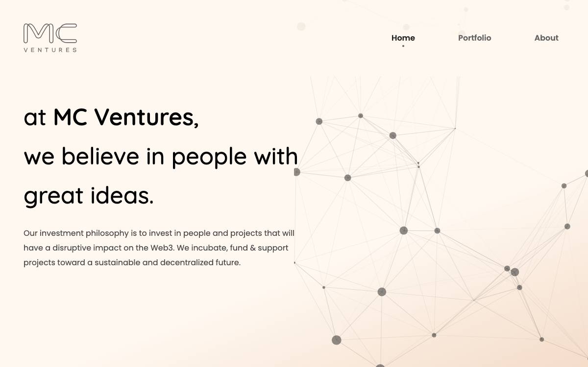 MC Ventures (Muhabbit Capital) website preview