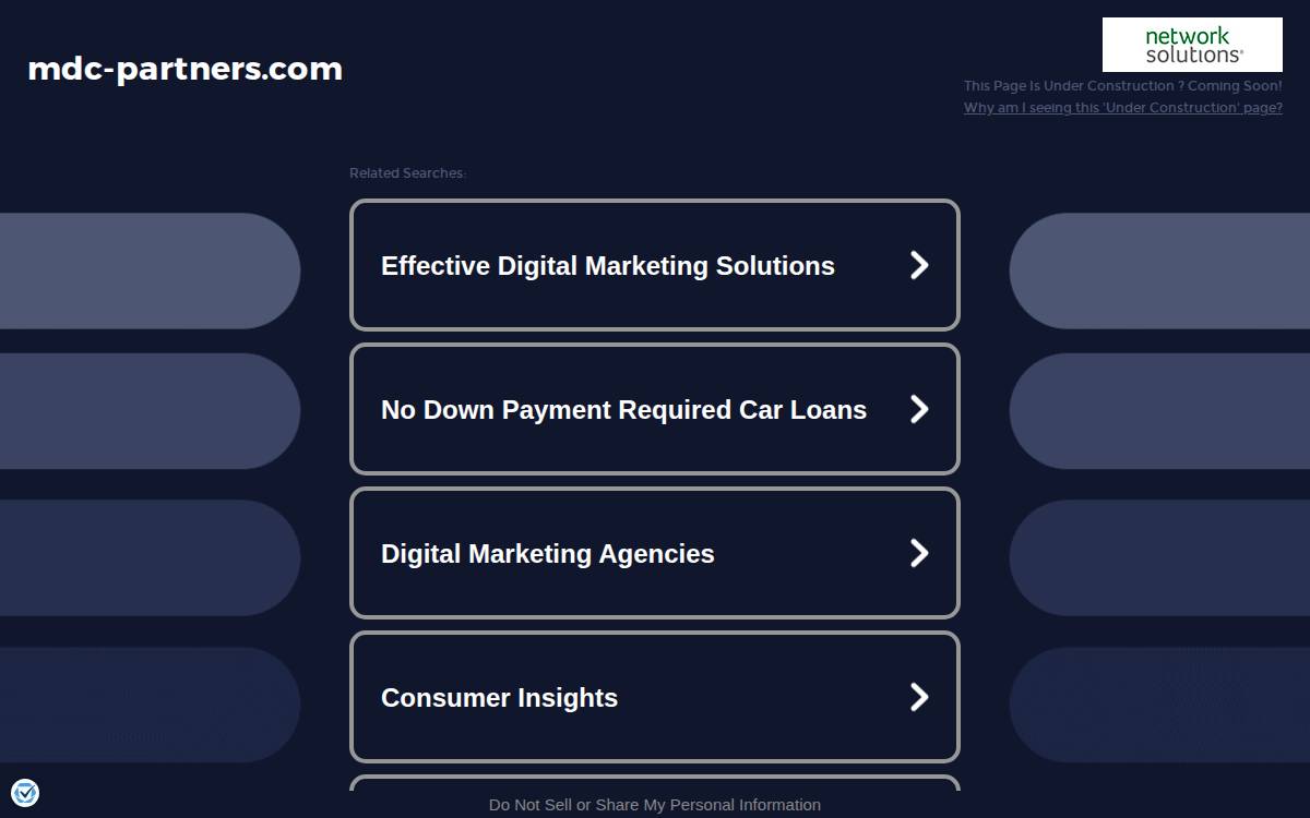 MDC Capital Partners (Ventures) website preview