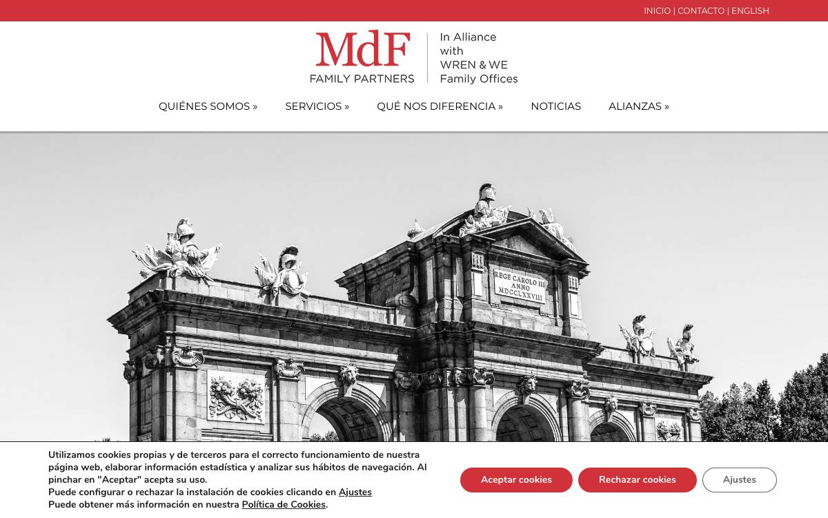 MdF Family Partners website preview