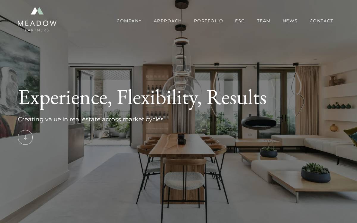Meadow Partners website preview