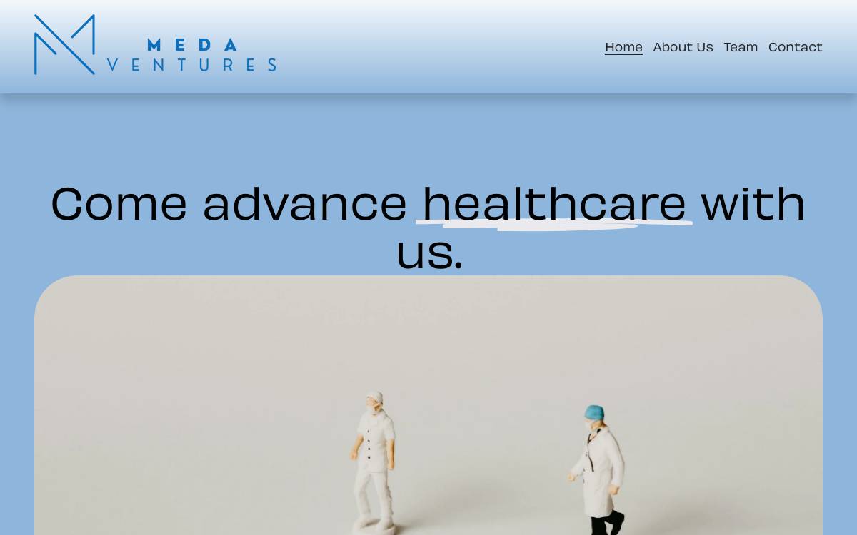 MEDA Ventures website preview