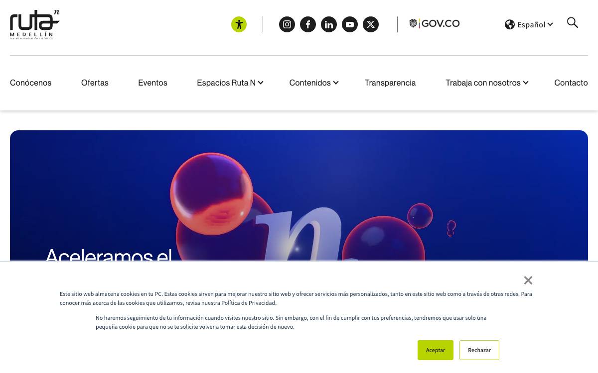 Medellín Venture Capital website preview
