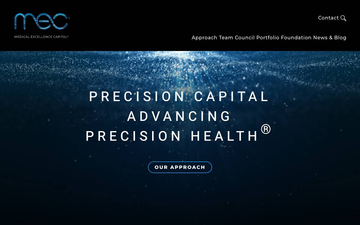 Medical Excellence Capital website preview