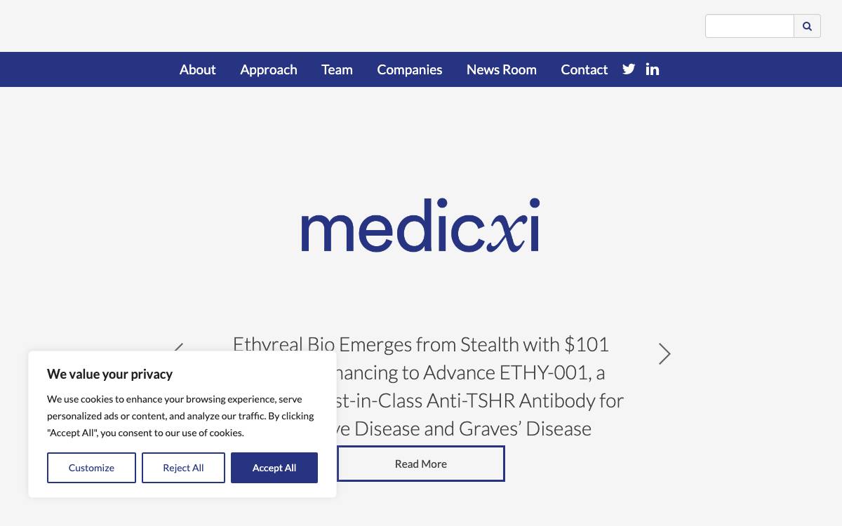Medicxi website preview