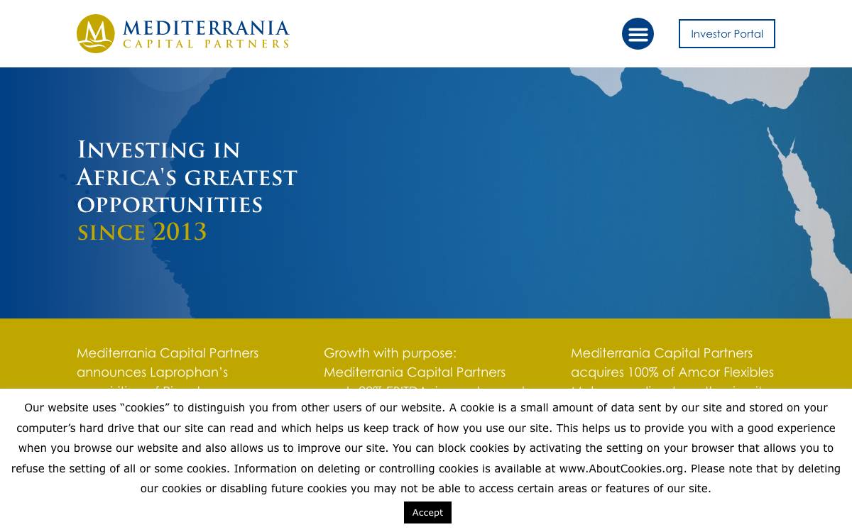 Mediterrania Capital Partners website preview