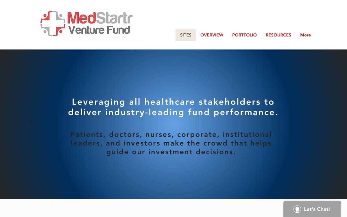 MedStartr Ventures website preview