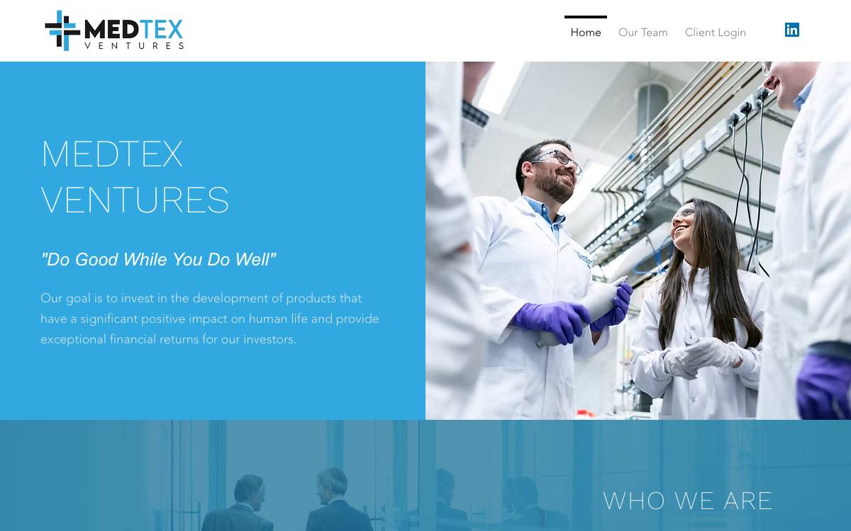 MedTex Ventures LLC website preview