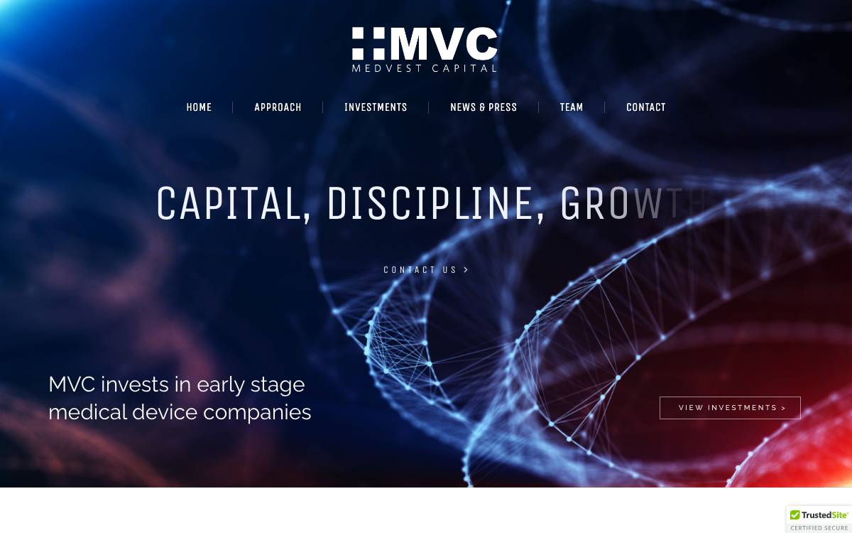 Medvest Capital website preview