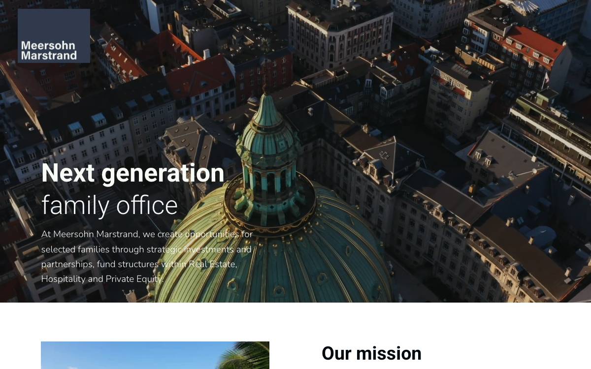 Meersohn Marstrand website preview