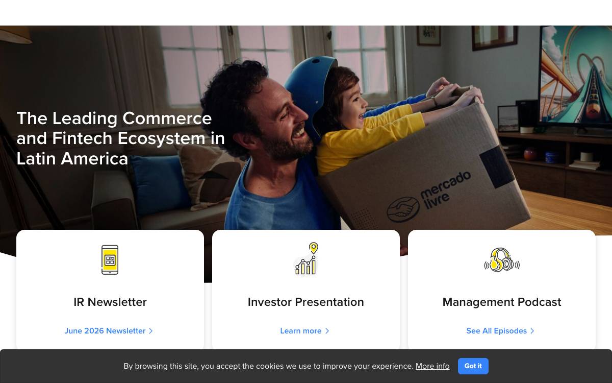 Mercado Libre Fund website preview