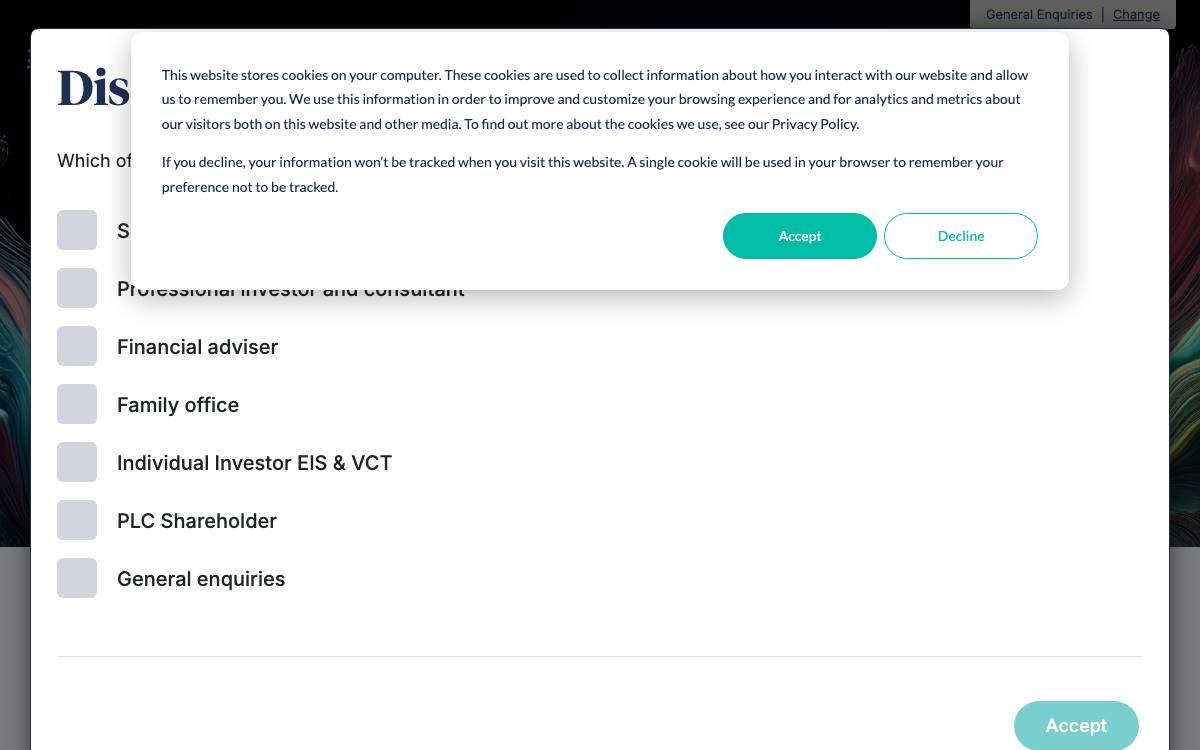 Mercia Ventures website preview
