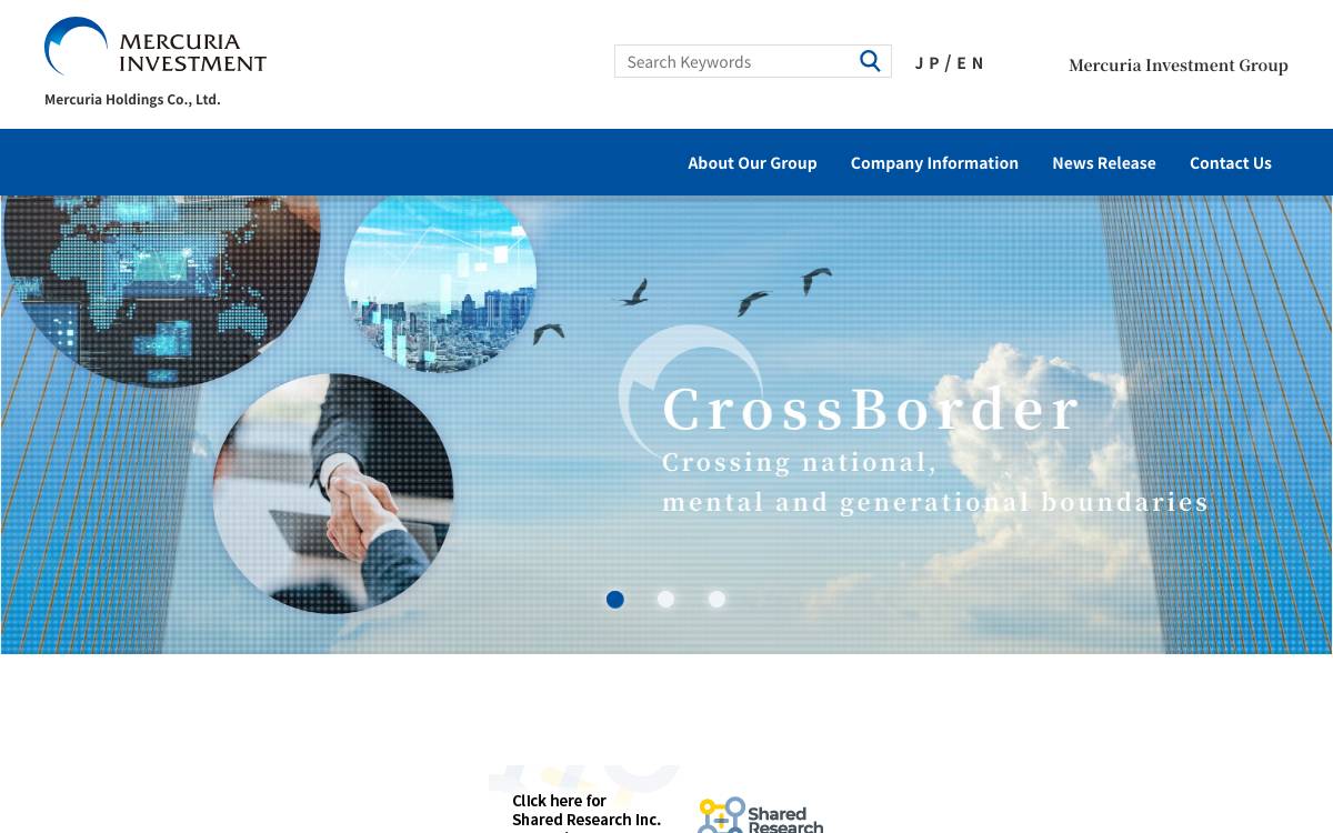 Mercuria Investment website preview
