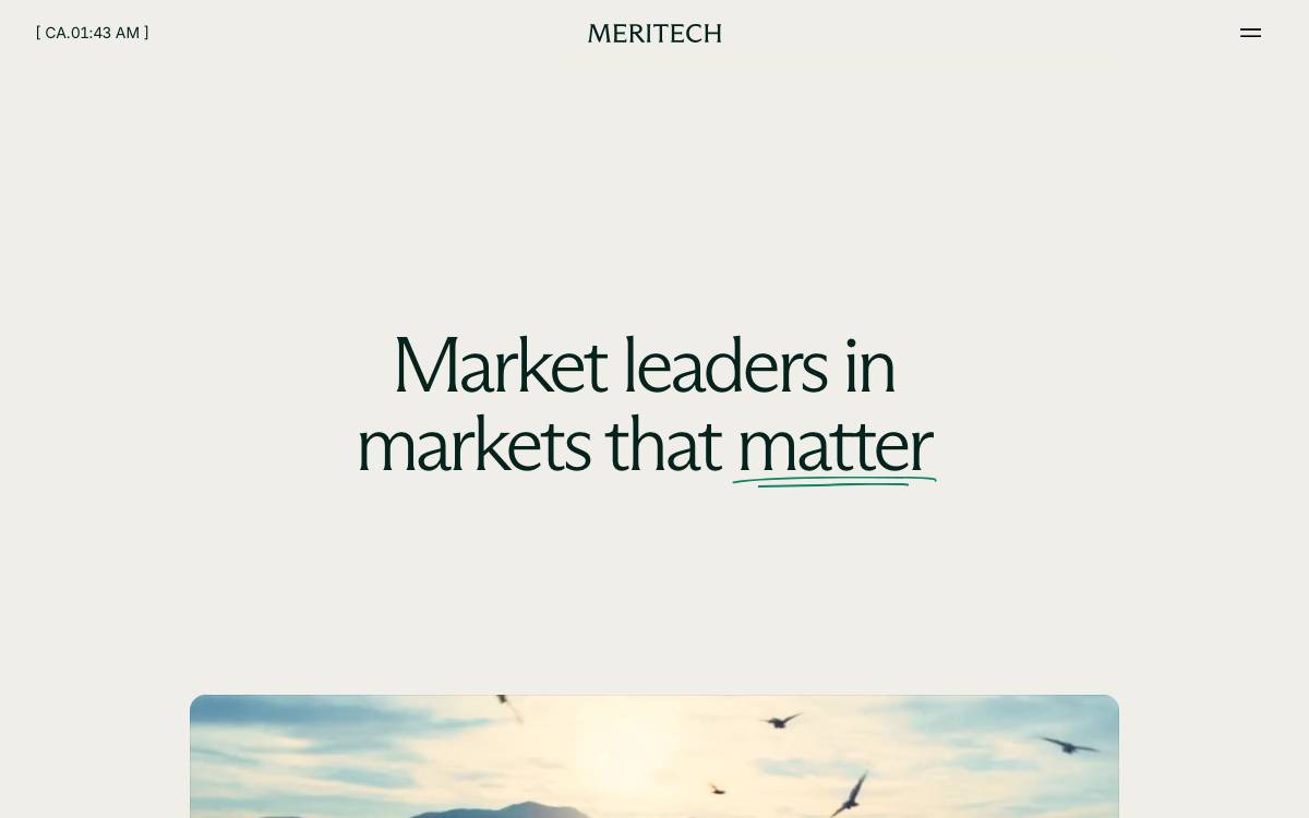 Meritech Capital Partners website preview