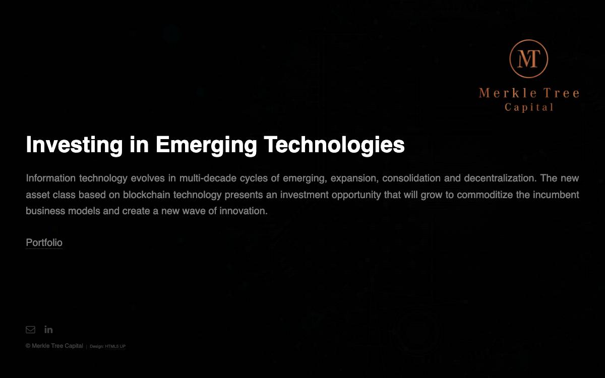 Merkle Tree Capital website preview