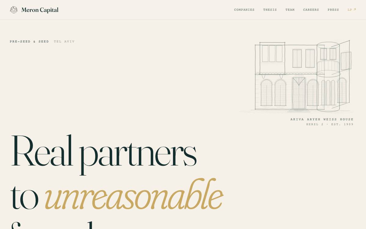 Meron website preview