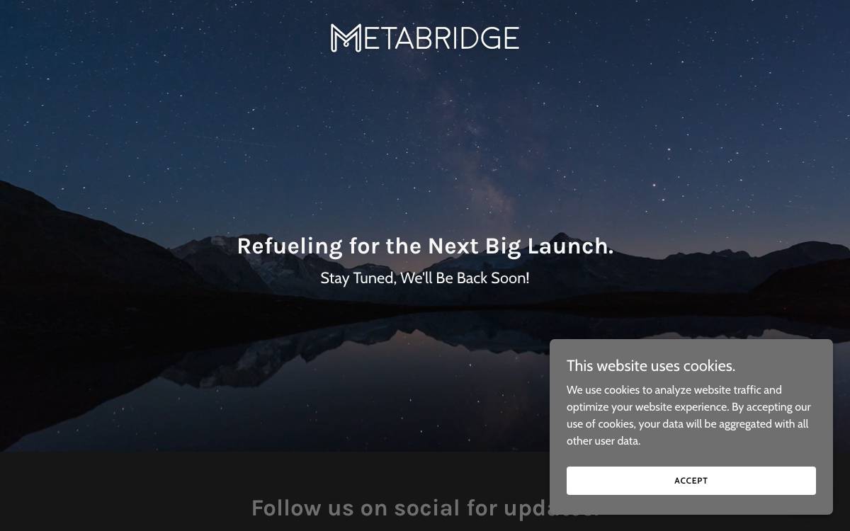 Metabridge website preview