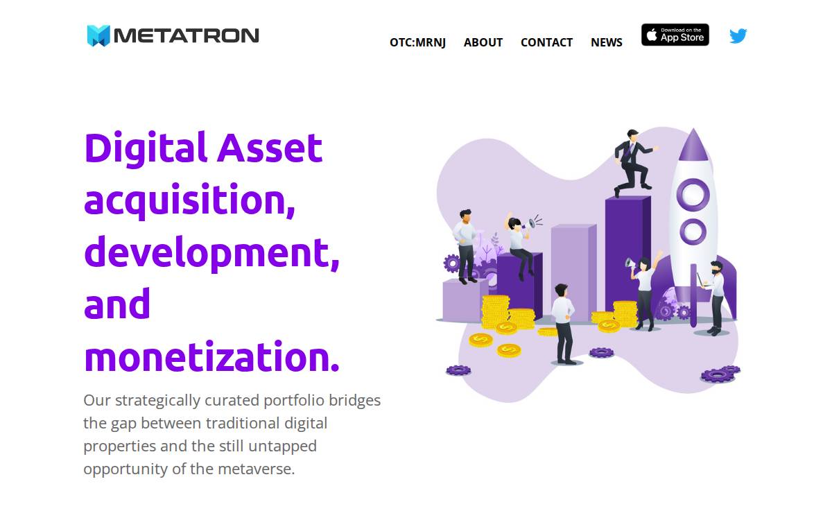 Metatron website preview