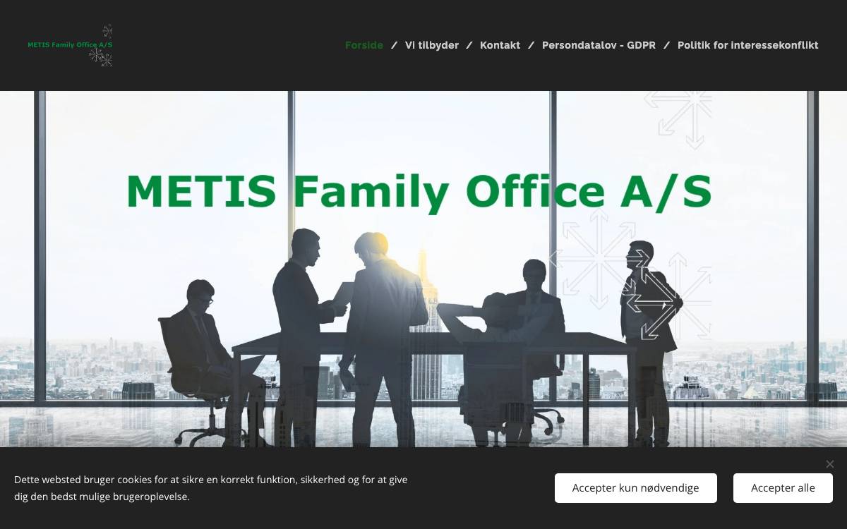 METIS Family Office website preview