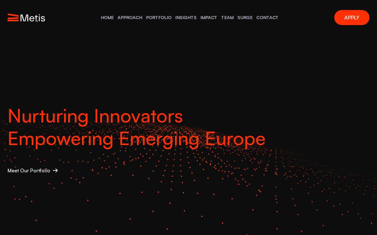 Metis Ventures website preview