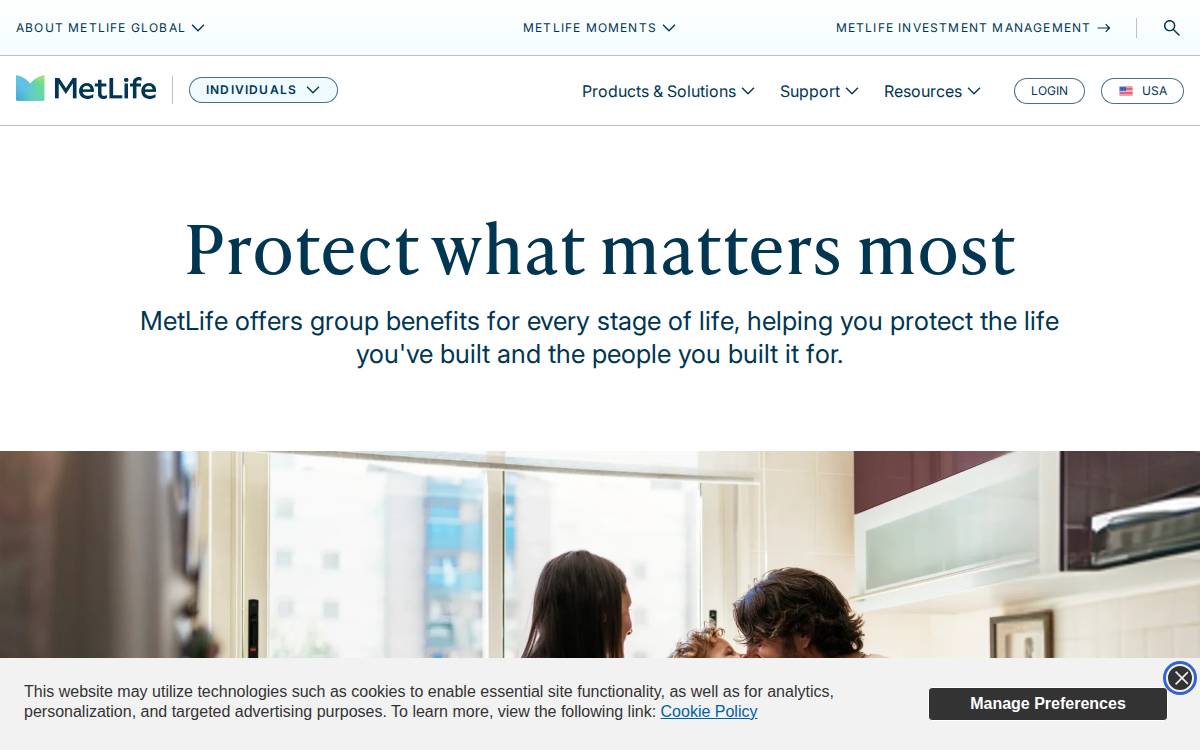 MetLife Investment Management website preview