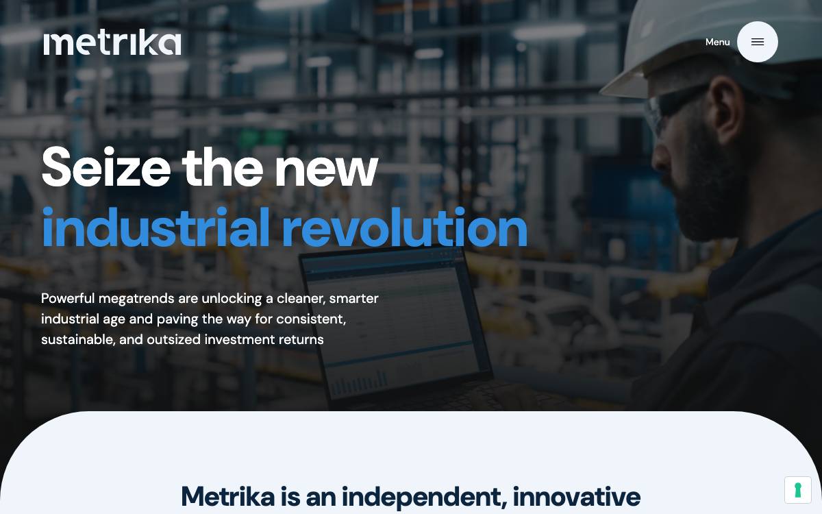 Metrika SGR S.p.A. website preview