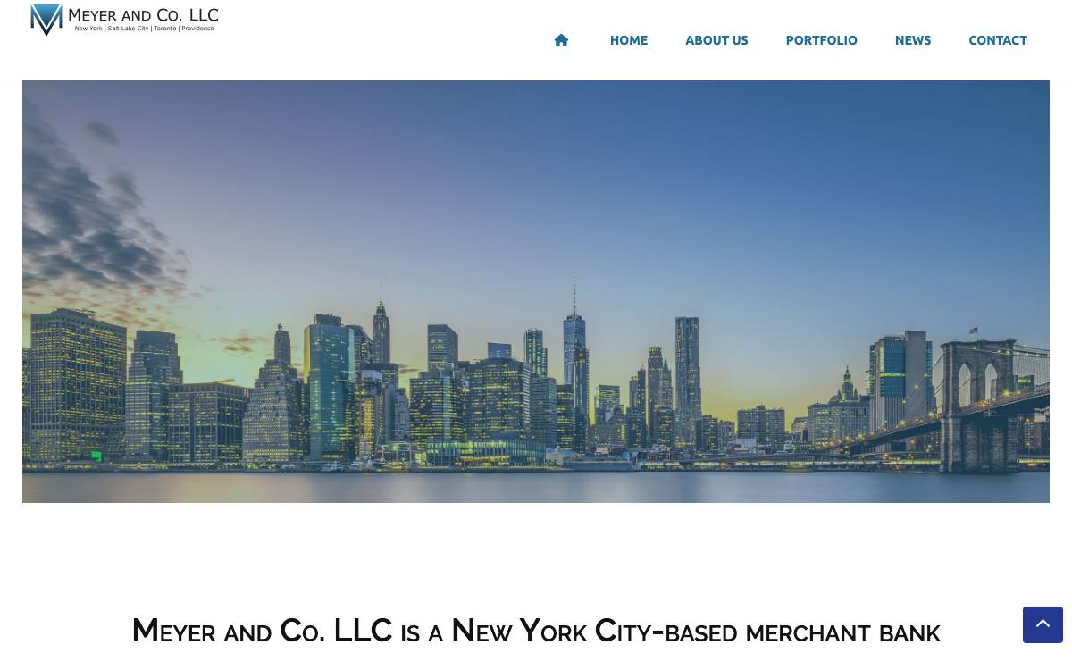 Meyer Ventures website preview