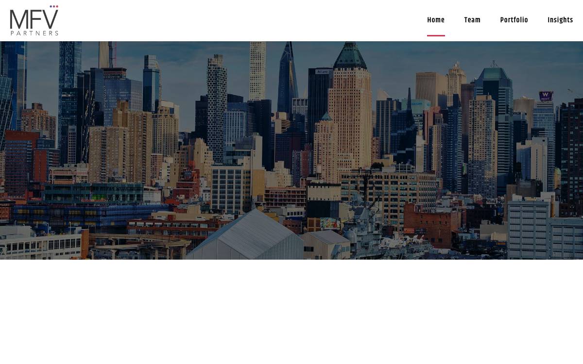 MFV Partners website preview