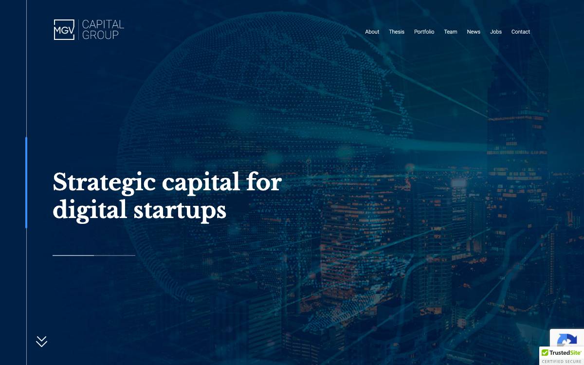 MGV Capital website preview