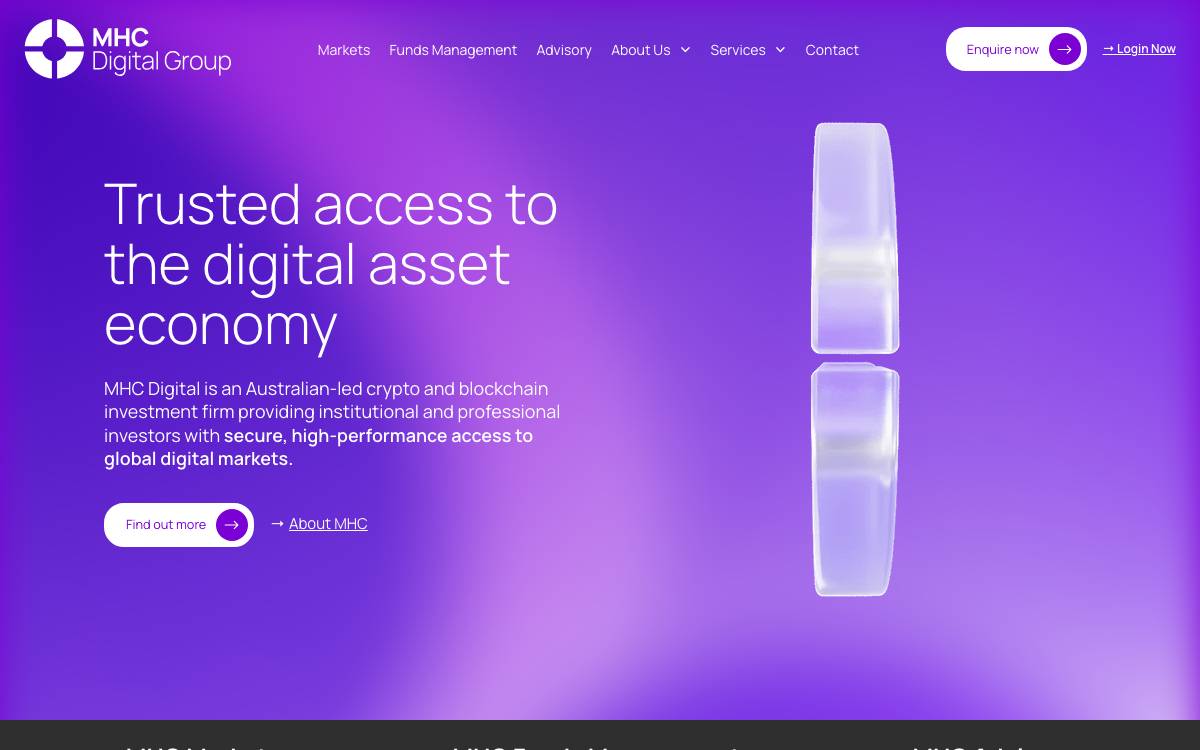 MHC Digital Finance website preview