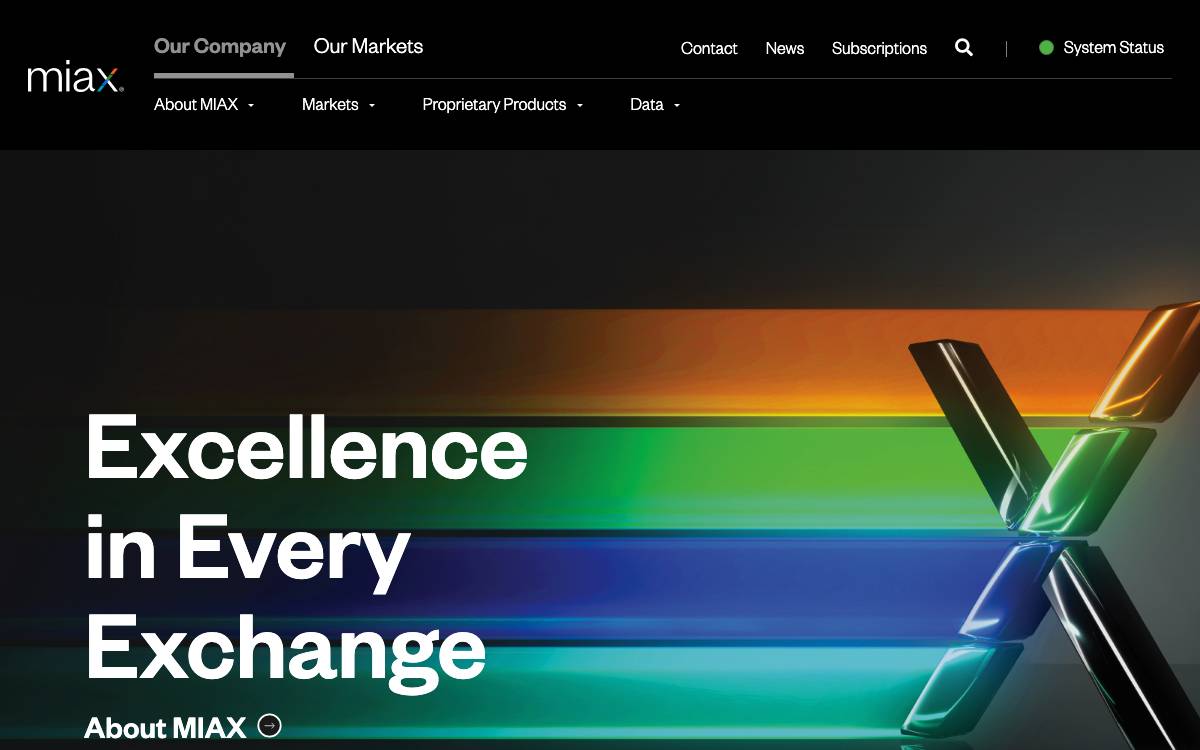 Miami International Holdings (MIAX) website preview