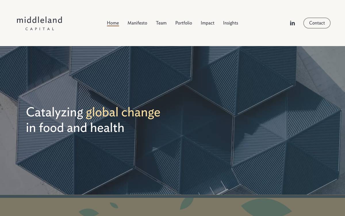 Middleland Capital website preview