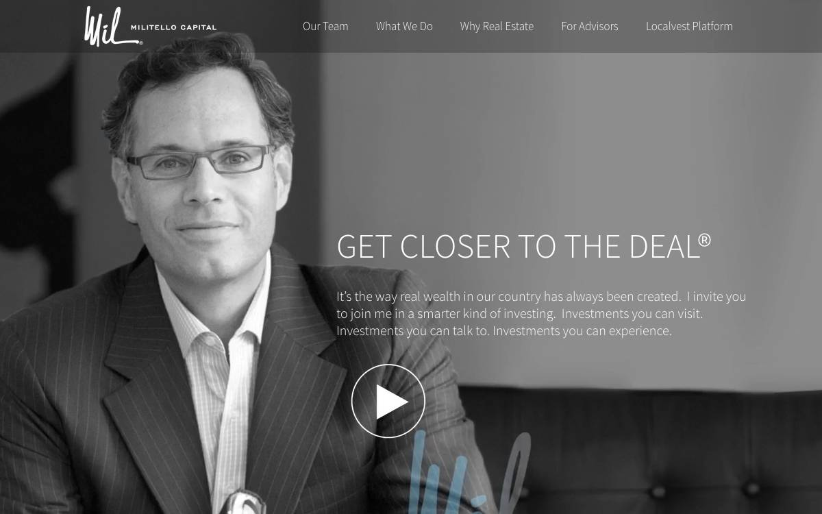 Militello Capital website preview