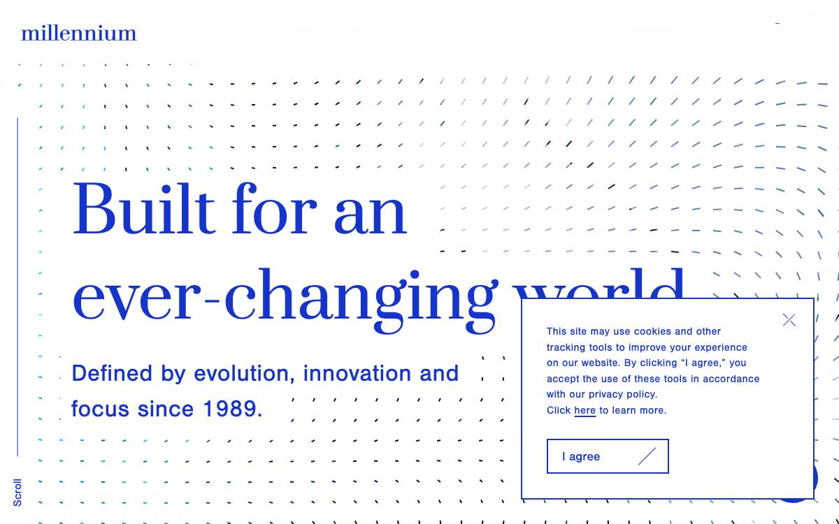 Millennium Management website preview