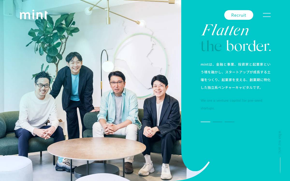 mint VC website preview