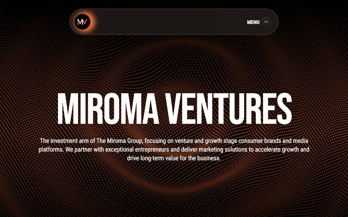 Miroma Ventures website preview