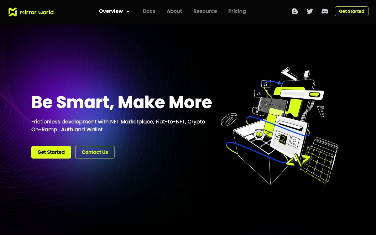 Mirror World website preview