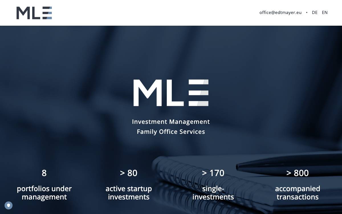 MLE Investment Management & Family Office Services website preview