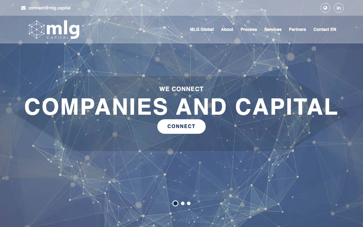 MLG Capital website preview