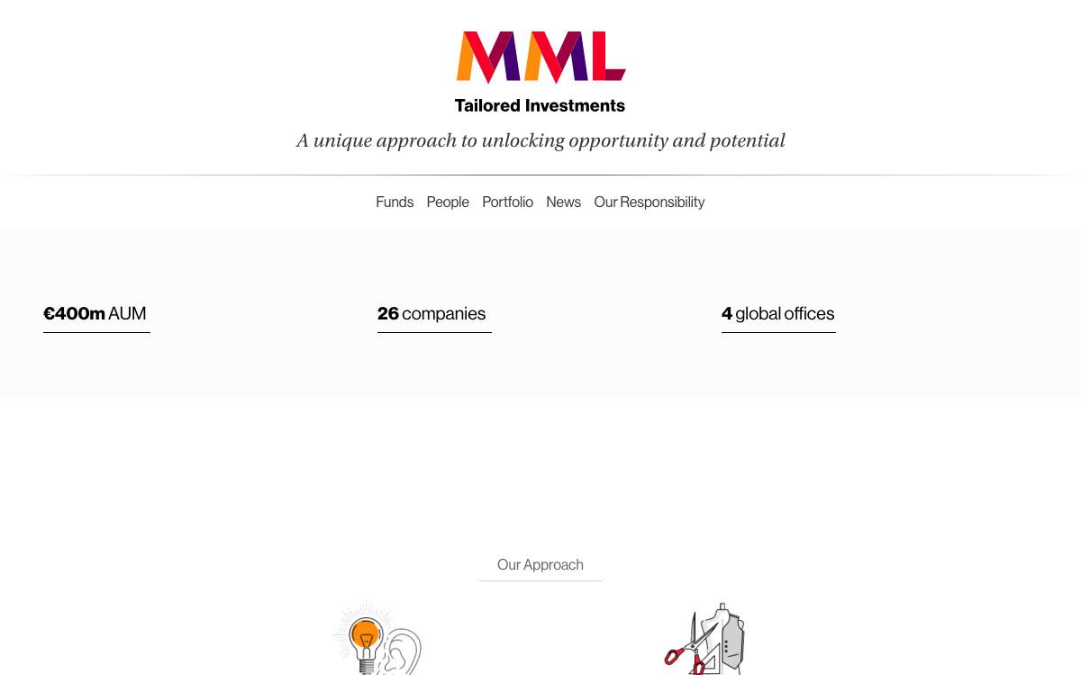 MML Growth Capital Partners Ireland website preview