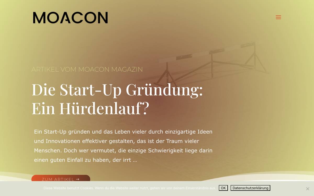 Moacon Ventures website preview