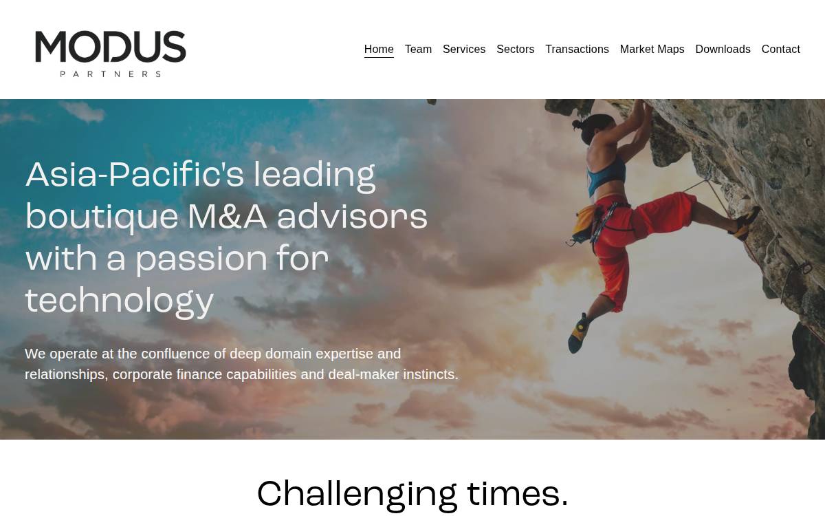 Modus Partners website preview