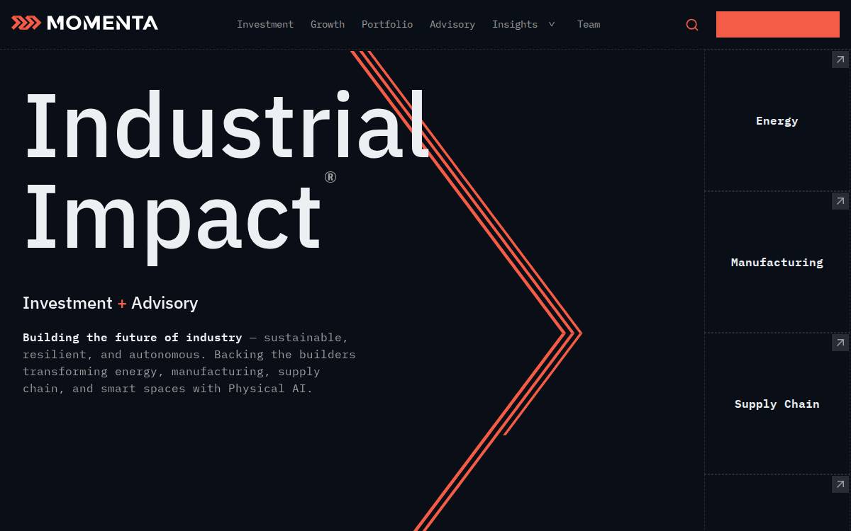 Momenta Ventures website preview