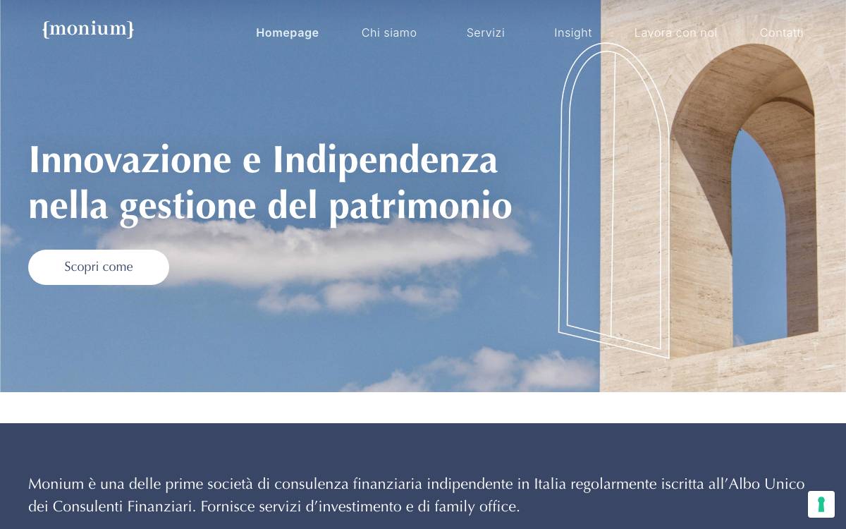Monium SCF website preview