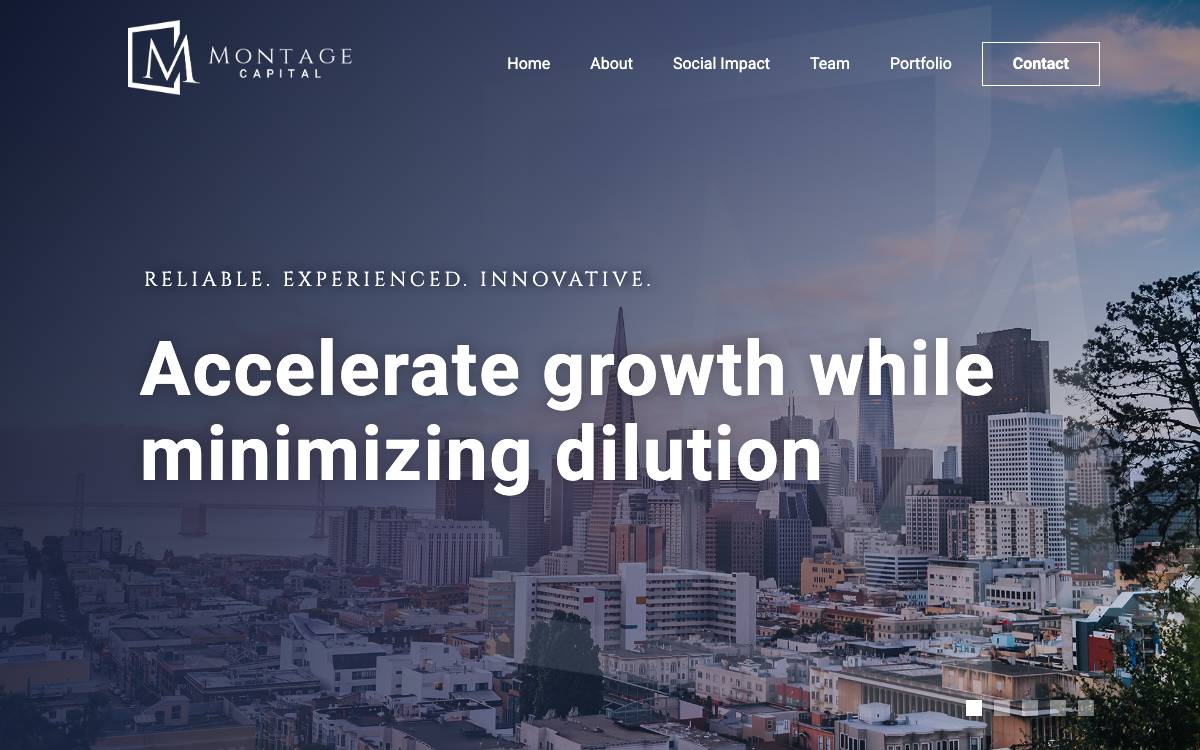 Montage Capital website preview